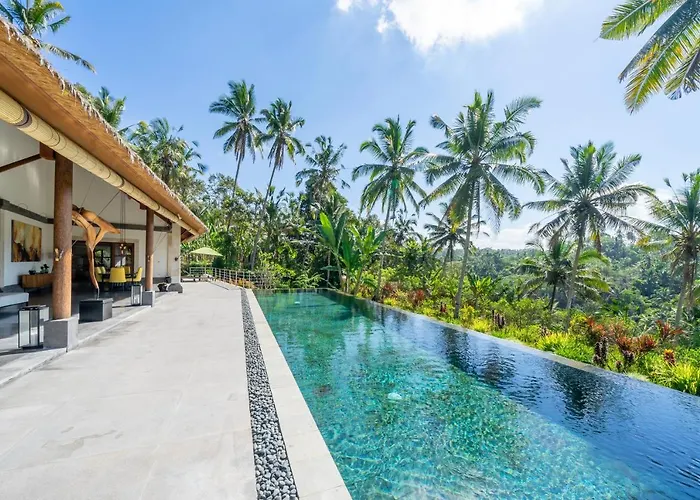 Villa Themma Jungle - Sumptuous 3Br Luxury Villa With Majestic Jungle View North Of Ubud